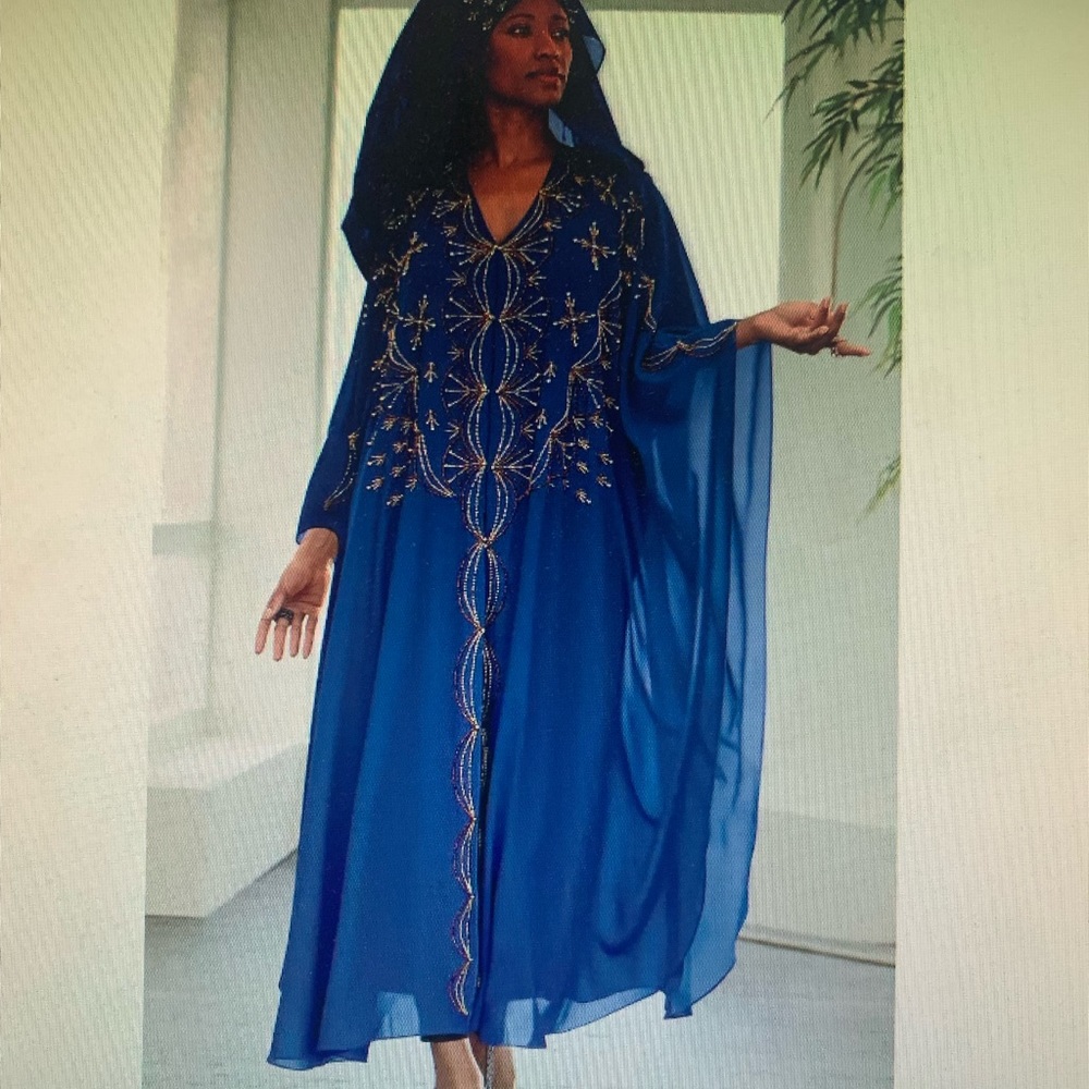 Beaded long caftan